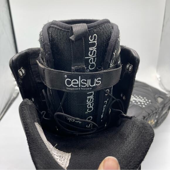 Celsius Cirrus Lace Up Polka Dot Snowboarding Boots. Size 10.5. Black - Picture 2 of 11